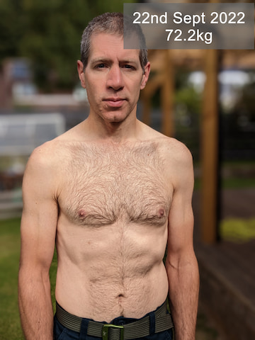 Stuart McMillan, 26 weeks in and 72.2kg