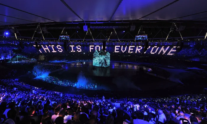 The London 2012 Olympics message from Tim Berners-Lee's that the web is for everyone.